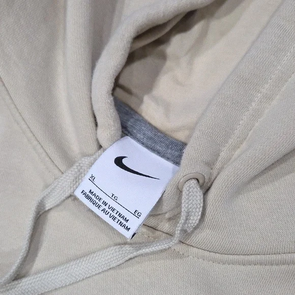 Nike Tan Cream Hoodie with Eagle Hawk Design Size XL - Picture 3 of 6